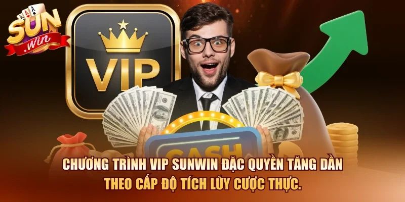 Giới Thiệu SUNWIN –Cổng Game Bài Hàng Đầu Châu Á 2026 3 Sunwin Chương trình VIP SUNWIN đặc quyền tăng dần theo cấp độ tích lũy cược thực.