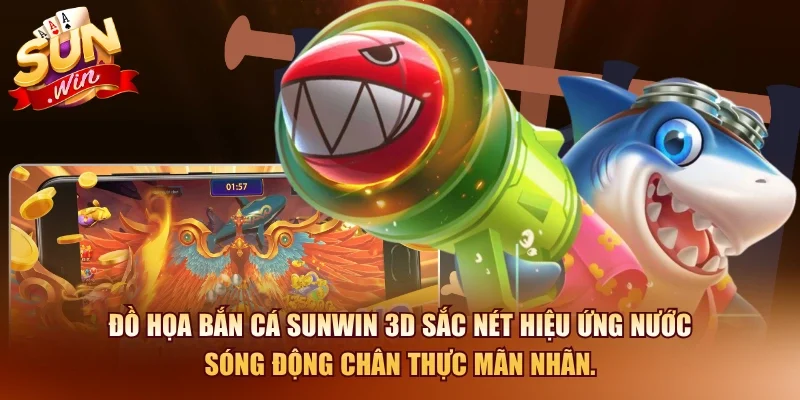 Bắn Cá SUNWIN – Cách Chơi Bắn Cá Ăn Tiền 2026 2 Sunwin Đồ họa bắn cá SUNWIN 3D sắc nét hiệu ứng nước sóng động chân thực mãn nhãn.