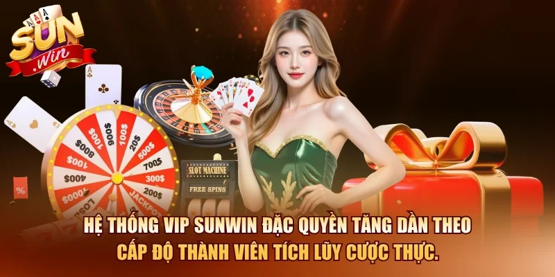 Hệ thống VIP SUNWIN đặc quyền tăng dần theo cấp độ thành viên tích lũy cược thực.
