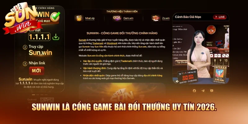 Sunwin là cổng game bài đổi thưởng uy tín 2026.